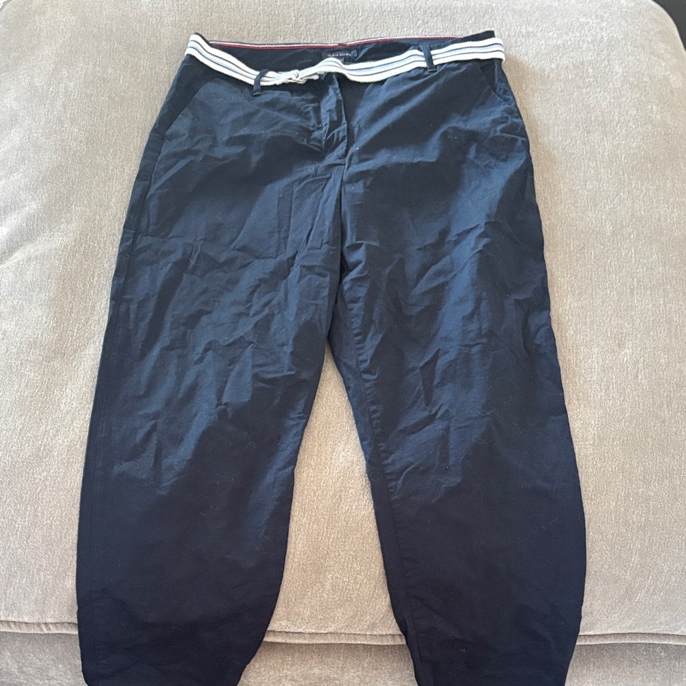 Navy Blue Pants with Belt